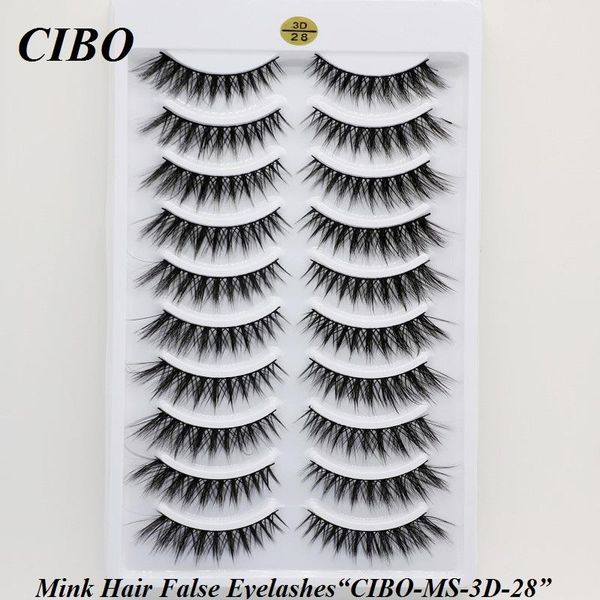 

new 10pairs 3d faux mink eyelashes natural thick long false eyelashes dramatic fake lashes makeup extension