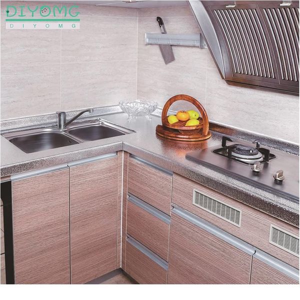 

modern kitchen oil-proof self adhesive stickers anti-fouling high-temperature aluminum foil gas stove cabinet contact w wmtxkl