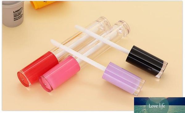 5ml redondo batom plástico labial Balm frasco recém-recipientes cosméticos cosméticos tubo de brilho roxo / vermelho / rosa tubos de lipgloss