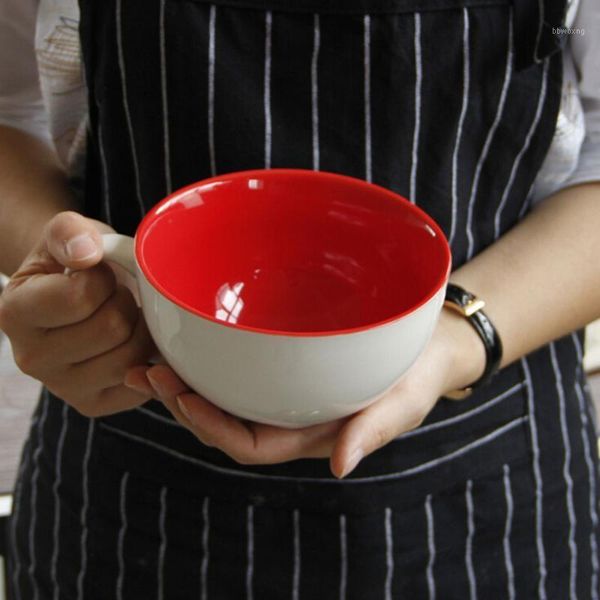 

600ml ceramic marble coffee mug porcelain milk breakfast cup cereal cup big capacity mug1