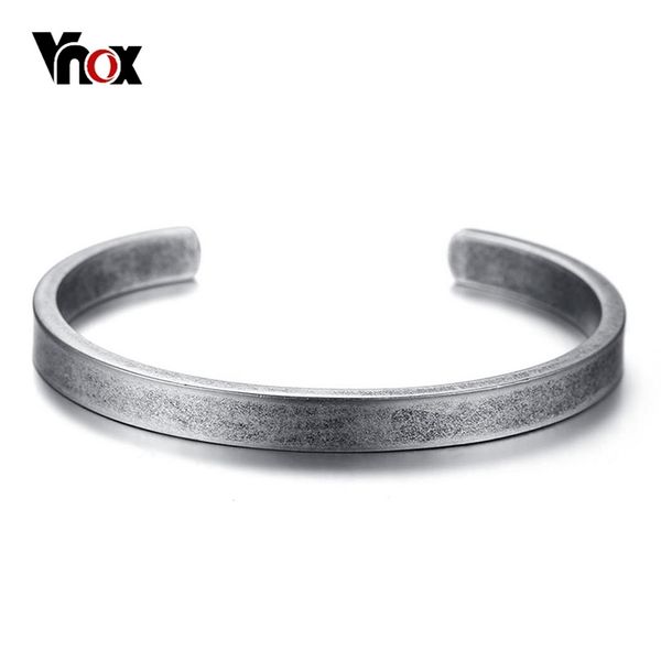 Vnox Vintage Viking Manschette Armbänder Armreifen für Männer Frauen Einfache Klassische Pulseras hombre Edelstahl Männlichen Schmuck 220222