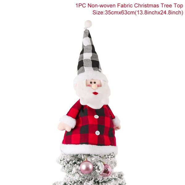

fengreise рождественская елка топпер ткань снеговик санта-клаус куклан кулон с рождеством декор для дома рождественские подарки navidad 2020