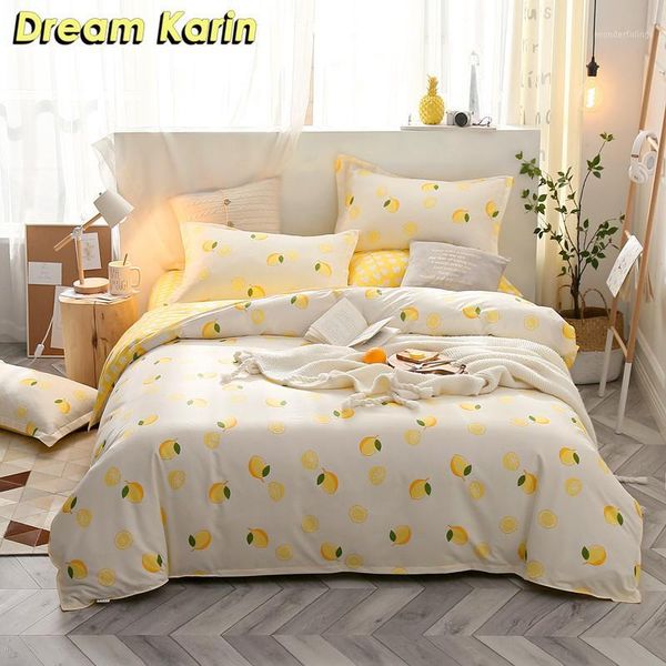 

dream karin fruit pattern bedding set for kid brief style duvet comforter covers with pillowcases 2/3pcs home textile1
