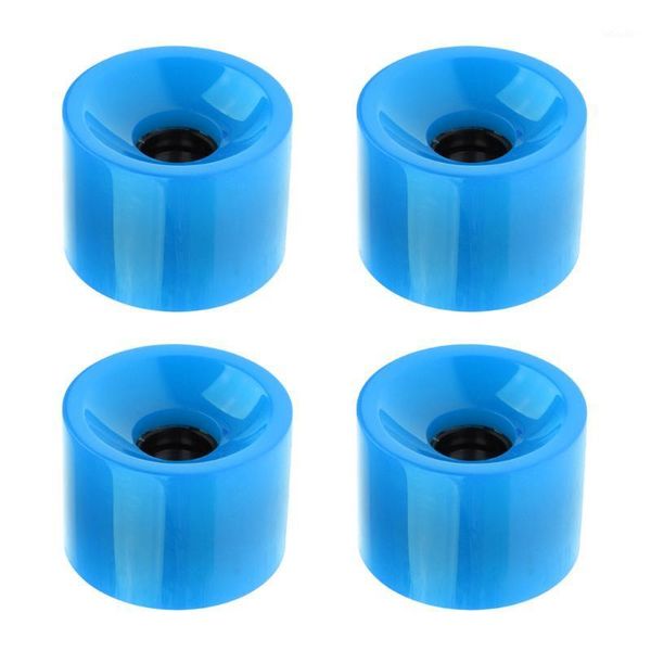 

skateboarding 4pcs 70x51mm bright color durable skateboard longboard mini cruiser pu wheel1
