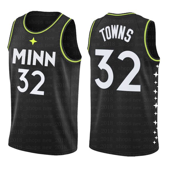 

karl-anthony 32 towns anthony 1 edwards basketball minnesota timberwolves jersey kevin jimmy garnett butler jamal 27 murray men, Black;red