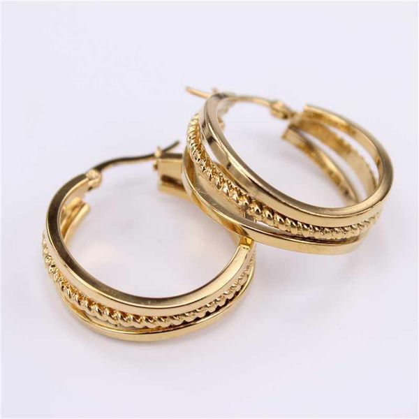 

the new classic 3 choices 28mm features stainless steel earrings get together party birthday present marry lh8901, Golden;silver