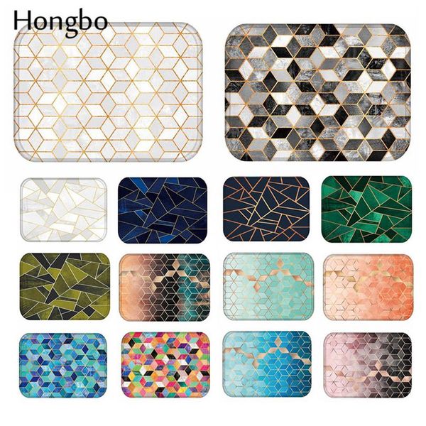 

hongbo 40 * 60см геометрический узор противоскользящий коврик ковров дверные коврики дверные шкуруты открытый кухня ванная комната гостиная