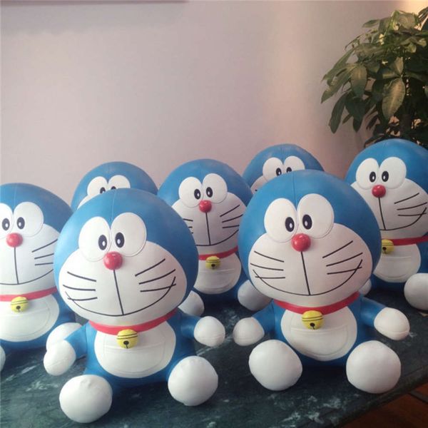 

pu pipi doraemon blue fat plush doll, dingdang cat, robot cat doll