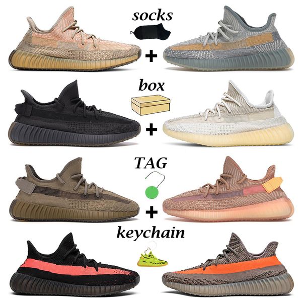 

новые kanye мужчины женщины беговые обувь песчаный taupe carbon cander статический черный lundmark зебра земля глиняный мужской тренер наруж