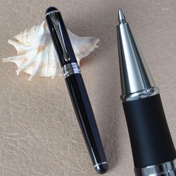 

roller ball pen jinhao x750 gloss black and silver white blue golden 15 colors for choice business office stationery office1, Blue;orange