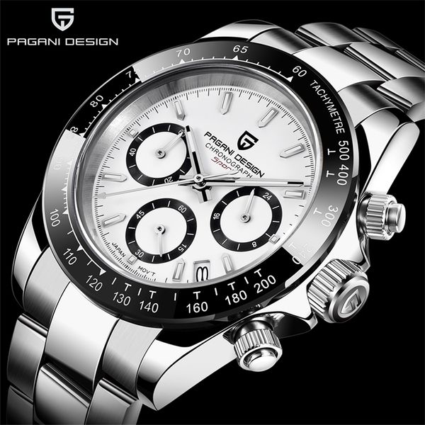 

pagani design brand men sports quartz watch luxury men waterproof wristwatch new fashion casual men watch relogio masculino 201209, Slivery;brown