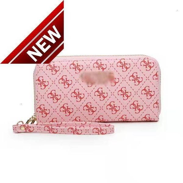 

gs long single zipper women's purse multi khaki change wallet with wrist