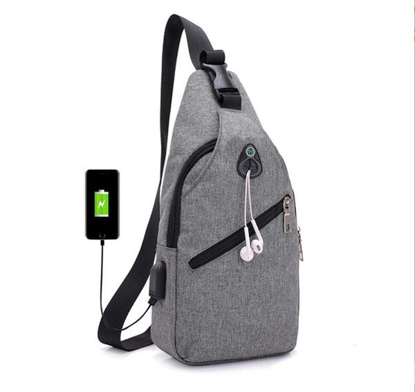 

waist bags multifunction usb charger men chest crossbody anti-theft short trip water repellent leg bag women belt shoulder