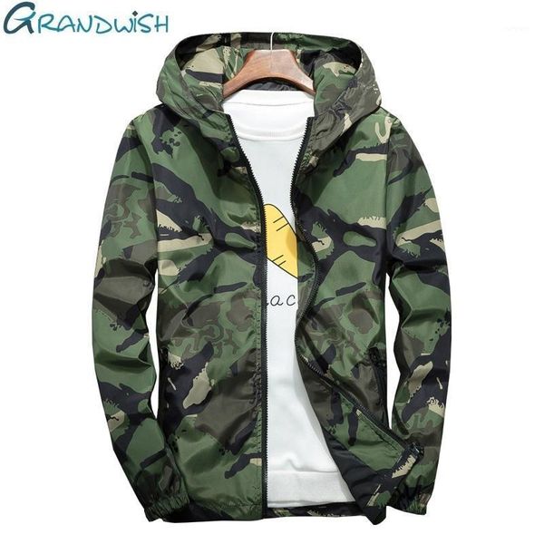 

grandwish plus size 5xl 6xl 7xl camouflage jacket men bombers mens hooded windbreaker large size men's jacket ,da5691, Black;brown