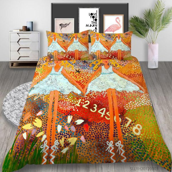 

bedding sets 3d set luxury duvet cover king  full double single size polyester bedclothes 2/3 pcs for teen girl adult