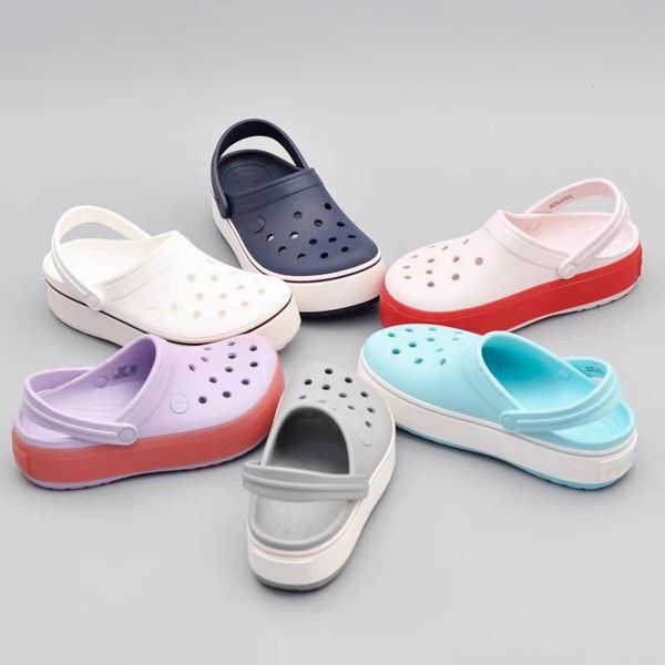 

luxury designer sneakers women shoes sandals garden clog sandal quick drying summer beach slipper flat outdoor sandals male shoe kids 190057, Black