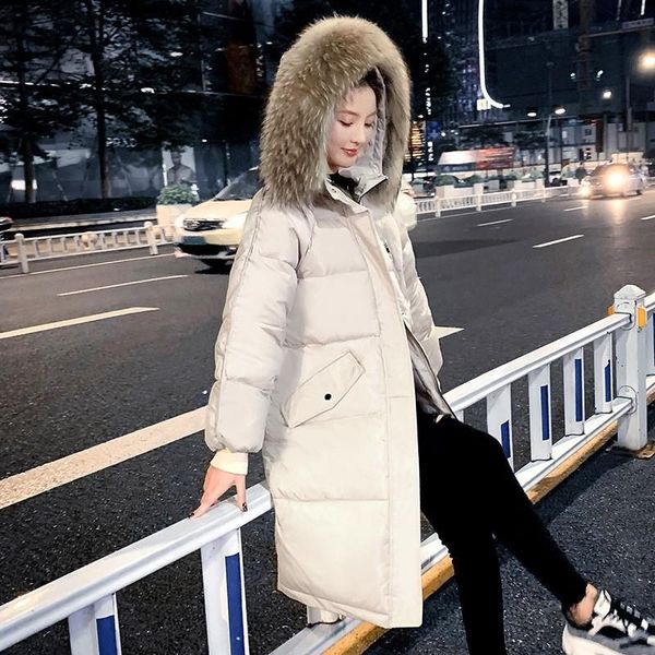 

thicken runner jackets clothes vintage jas cotton oversized lusumily winter donuts women's long parka loose hciuj, Black