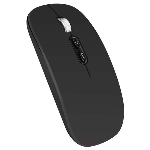 

m103 slim wireless mouse dual mode bluetooth 5.0 + 2.4ghz rechargeable silent mice with usb receiver + usb c adapter