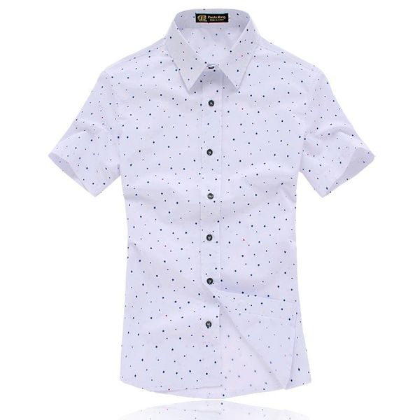 

men's casual shirts 2021 fashion star printed men shirt korean slim fit short sleeve dress camisas masculina 3 colors -4xl 5xl acy50, White;black