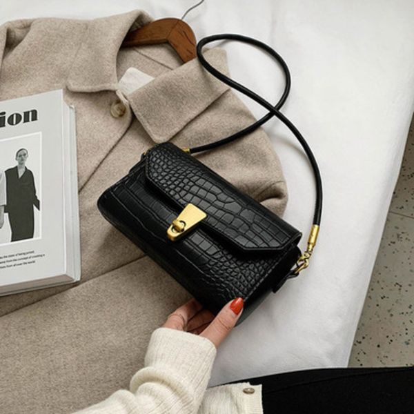 

stone pattern simple pure color soft pu leather crossbody bags women designer bags 2020 new handbags and purse c1223