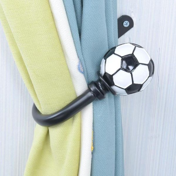 

hooks & rails 1pc wall mounted u shape football curtain hold backs tie hook holder home decor accessoires
