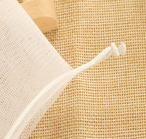 

10pcs/pack mesh soap sack saver pouch drawstring holder bags for making bubbles non-toxic double- bbyxrz bdesports