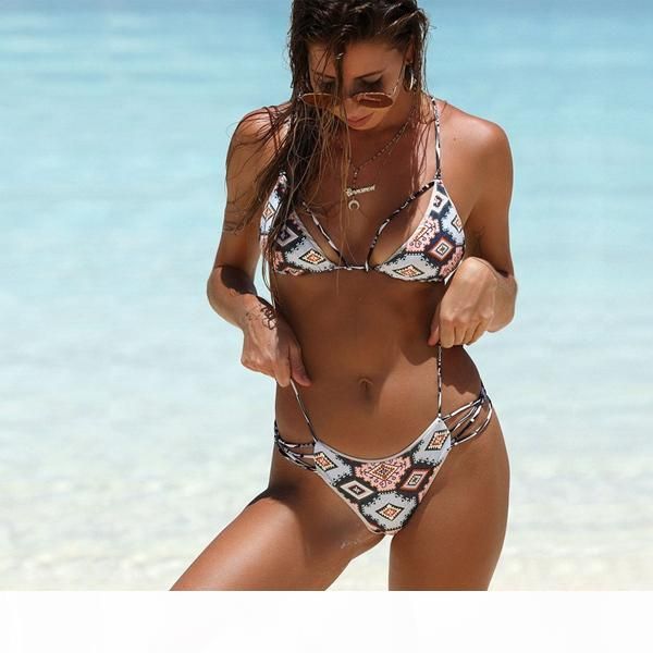 

2018 new style striped swimsuit bikini swimwear women beach push up micro bow bikini set polka dot bikini euro size, White;black