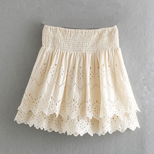 

new lolita get for women tie plissado aline mini out summer 2021 female soft color ruffles cotton skirts nr09, Black