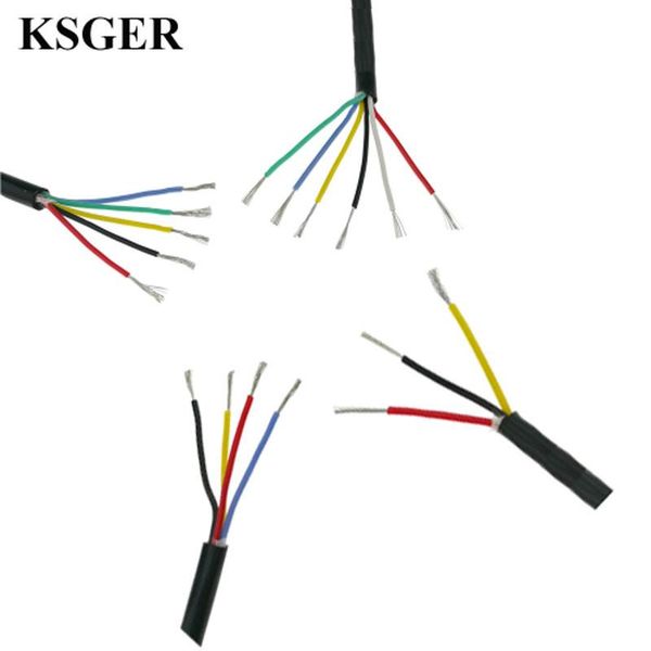 

hand & power tool accessories ksger silicone wire cable tinned copper t12 soldering iron station 3 4 5 6 core line 0.5 square high temperatu