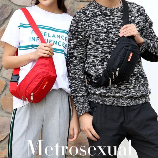 

waist bags adisputent fashion for women men bag colorful waistbag belt mobile phone 3 zipper pouch packs sports
