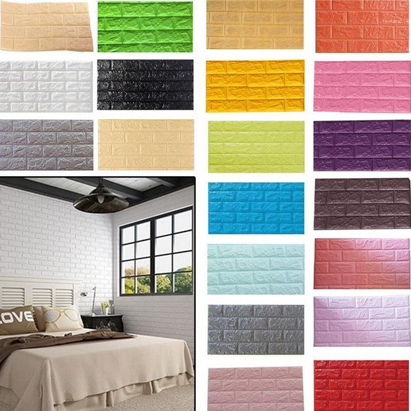 

60x30cm self-adhesive creative 3d stereo wall wallpaper bedroom living room tv background backdrop decoration sticker 10pcs1