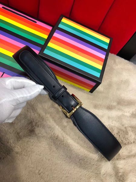 

классическое лучшее качество черная натуральная кожаная золотая пряжка мужской ремень с коробкой мужчин дизайнеры ремни женские ремни дизайн, Black;brown