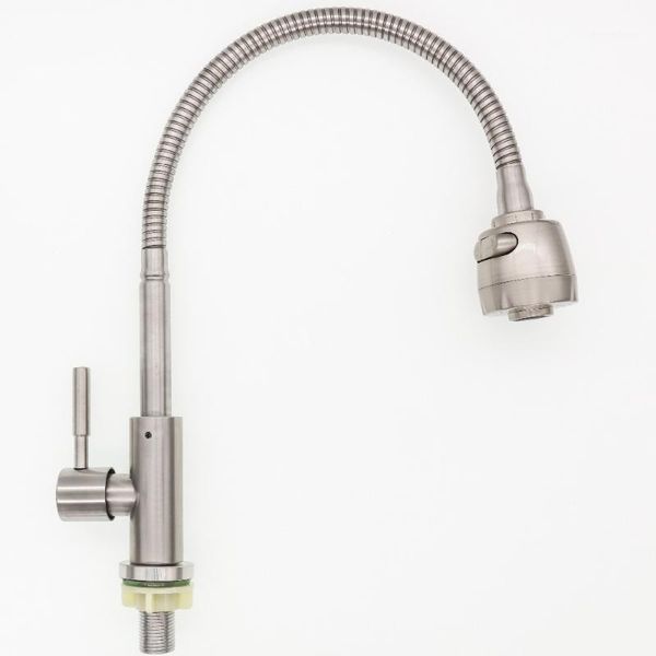

er 360 degree rotation stainless steel kitchen faucets single handles cold water kitchen taps with water saving sprayer1
