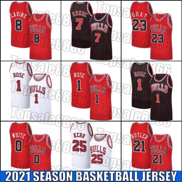 

derrick zach rose lavine jersey custom chicago bull jersey tony steve kukoc kerr jerseys patrick coby williams white butler zcv21, Black;red