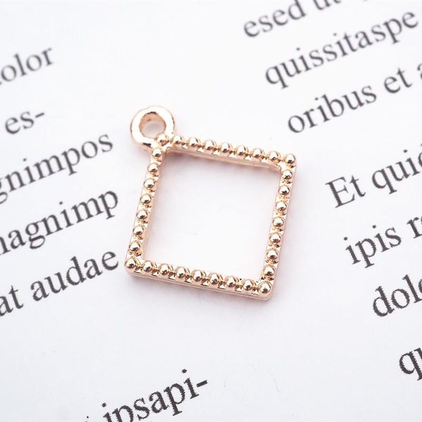 

мини золотая уф-смола базовая открытая безель эпоксидная плесень металлические подвески ювелирные изделия подвеска безель ожерелье цессопоры, Black