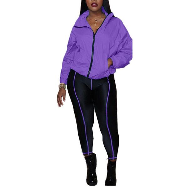 

women's tracksuits 2021 fashion two piece outfits casual suit long sleeve coat pants winter set woman autumn tracksuit, Gray