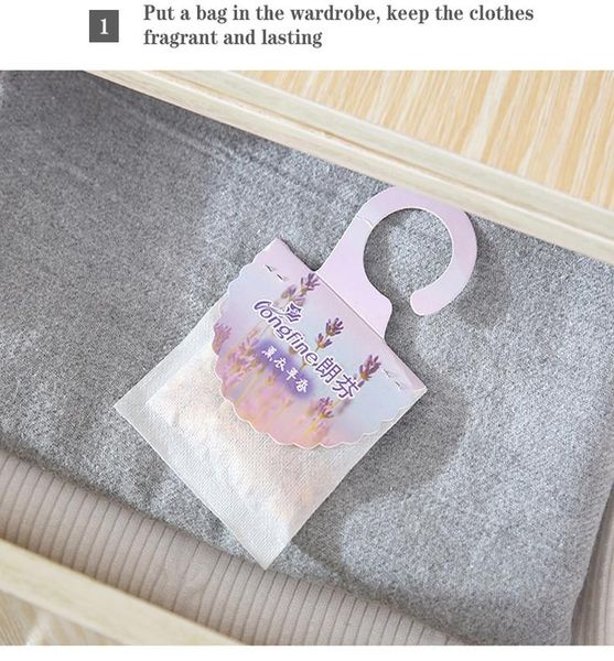 

10 pcs of natural gas flavor wardrobe air fresh fragrance bag perfume sachet bag aromatherapy bag wardrobe supplies wmtrpu