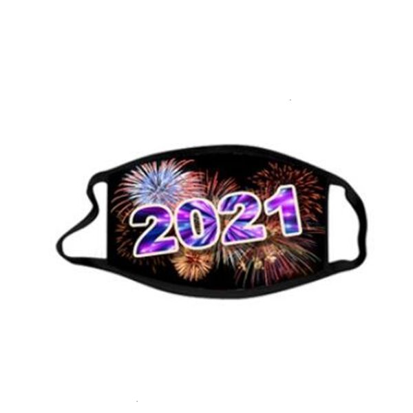 

year face masks 2021happy print new mouth cover chritmas fireworks dustproof breathable protective disposable mask lsk 9 n28uz
