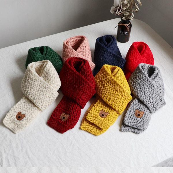 

scarves autumn winter baby scarf warm boy girl cute korean version of windproof neck wrap trend, Blue;gray