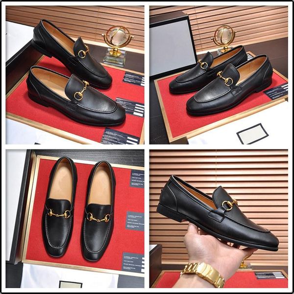 

c8 designer men dress shoes formal wedding leather shoes business casual office luxury men's flats oxfords 11, Black
