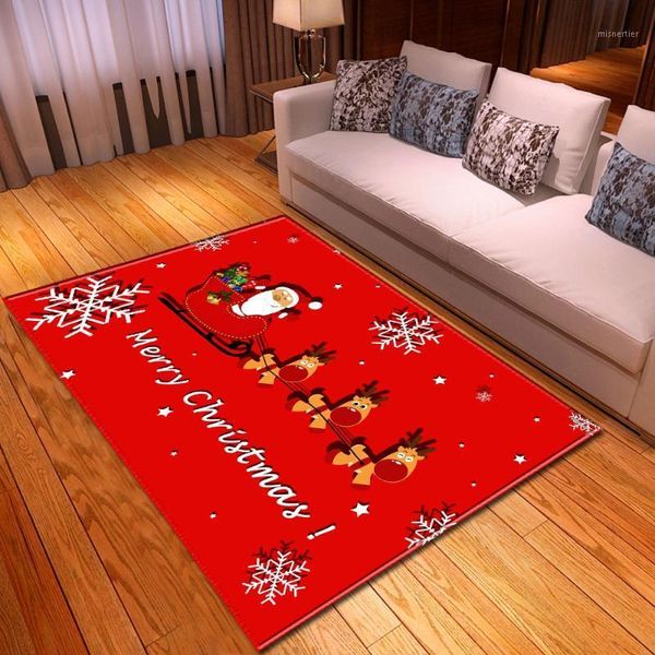 

carpets happy christmas red big carpet area rug dining table mats kids bedroom bedside santa claus elk cartoon living room carpet1