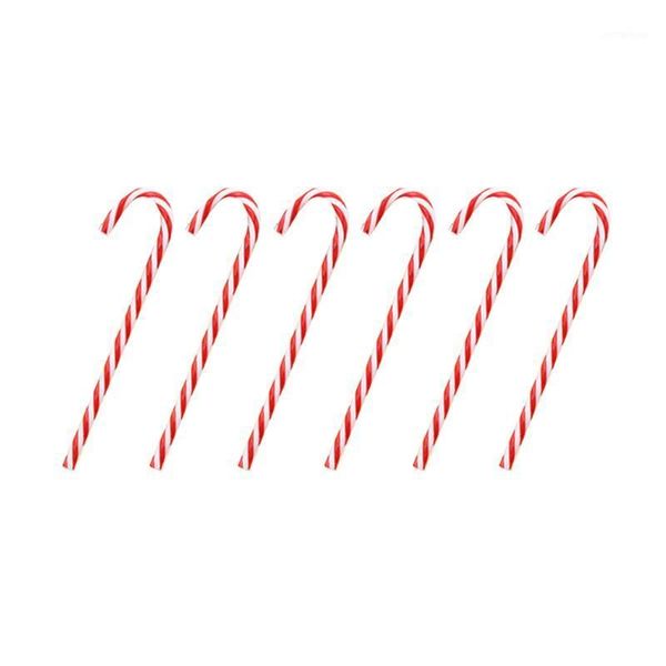

christmas decorations 6pcs candy cane lawn stakes pathway markers creative tree decoration gift1