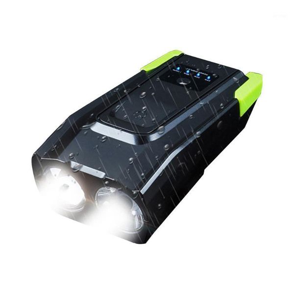 

flashlights torches 4000mah smart induction bicycle front light set usb rechargeable 800 lumen led head with horn cycling1