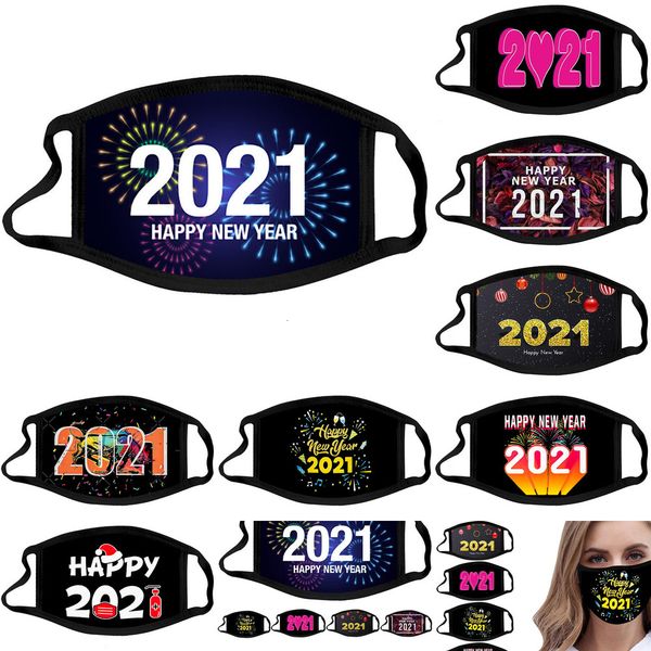 

happy face designer 2021 new year black mouth masks men women cotton cloth mask washing dustproof pm2.5 facemask 8 np8wi