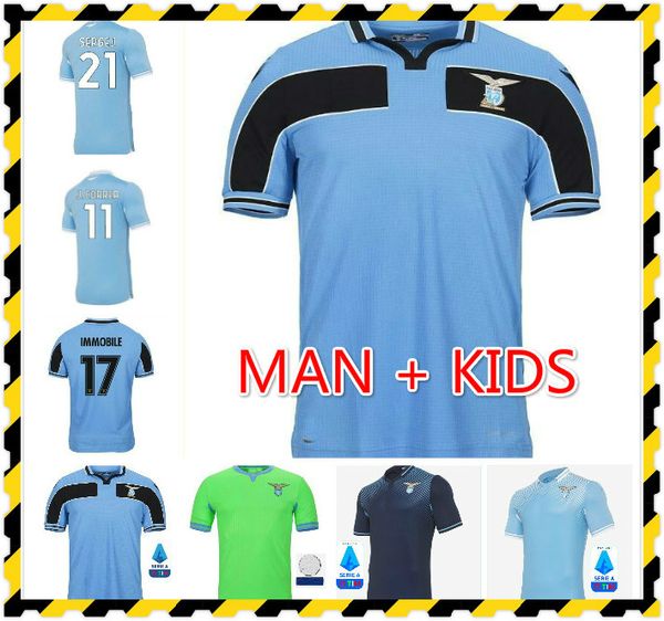 

20 21 lazio soccer jersey 120th 2020 2021 football shirt luis alberto immobile sergej men kids kits maillot maglia correa corozo marusic, Black;yellow