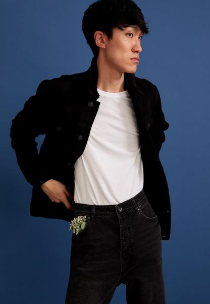 

jacket winter man coats & warm fashion inside slim jackets defacto jean plush fur seasonal with outerwear season-r6 new fit xtggs, Black