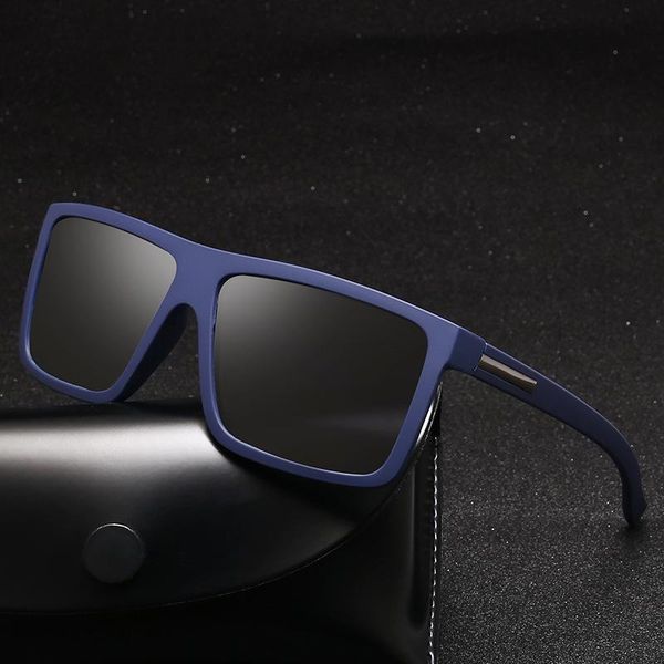 

sunglasses 2021 men polarized square brand design uv400 protection shades hombre glasses driver, White;black