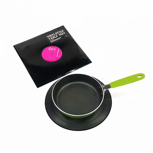 

vinyl record table mats drink coaster 2pcs middle size table placemats creative pot plate coasters heat resistant nonslip pads h wmtjjx