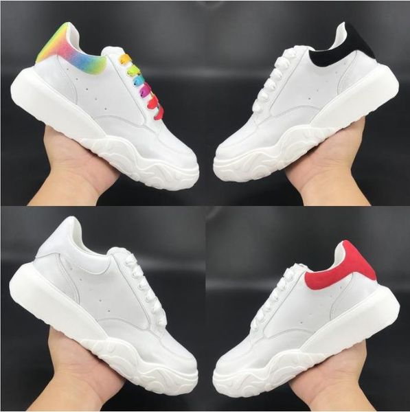 

party shinning black white leather court trainer shoes men women lace-up blue green sneakers multi-color black velvet flat running trainers