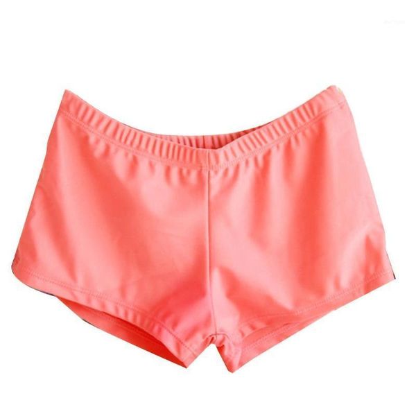 

women summer plus size swimming trunks elastic waist swimming shorts wear casual slim swimwear leggings anti-going swimwear1